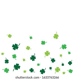 Clover leaf seamless vector pattern