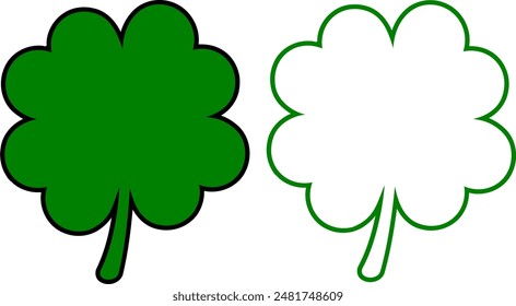 Clover Leaf , Shamrock EPS Vector 
Premium Clover Leaf – High-Resolution Vector File #03
