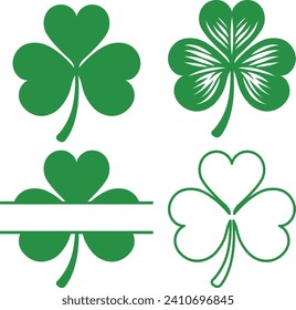 Clover Leaf, Shamrock Clover Monogram