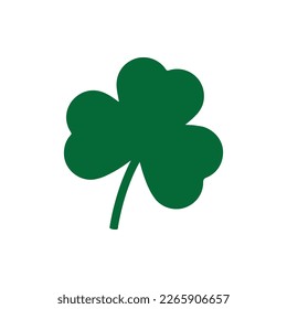 Clover Leaf Silhouette, Shamrock, St Patrick's day
