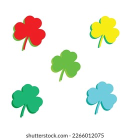 Clover Leaf Silhouette, Shamrock, St Patrick's day