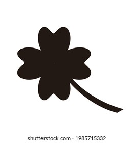 clover leaf silhouette vector design
