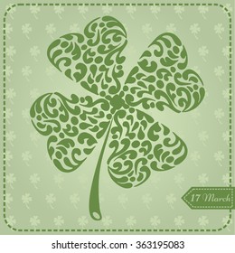 Clover Leaf. St. Patrick's day symbol