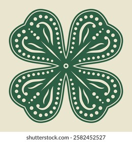 Clover leaf. St. Patrick's symbol. Vector illustration