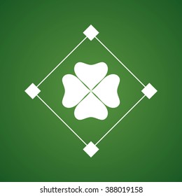 clover leaf. symbol of a st. patrick's day. vector illustration