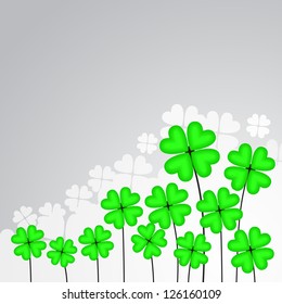 clover leaf vector background