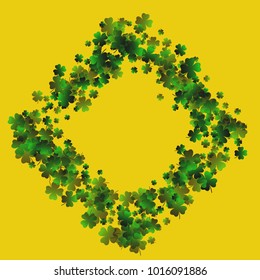 Clover leaf vector is a confetti which consist of many isolated elements. Stylish and beautiful clover clover leaf vector. Can be used as poster, border, background, wallpaper, card and etc