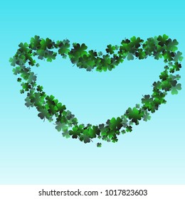 Clover leaf vector is a confetti which consist of many isolated elements. Stylish and beautiful clover clover leaf vector. Can be used as poster, border, background, wallpaper, card and etc