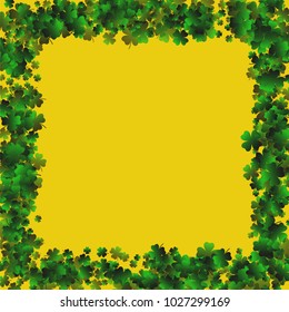 Clover leaf vector is a confetti which consist of many isolated elements. Stylish and beautiful clover clover leaf vector. Can be used as poster, border, background, wallpaper, card and etc