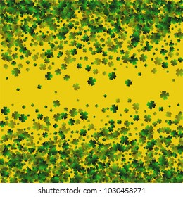 Clover leaf vector is a confetti which consist of many isolated elements. Stylish and beautiful clover clover leaf vector. Can be used as poster, border, background, wallpaper, card and etc