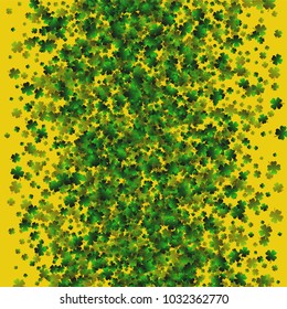 Clover leaf vector is a confetti which consist of many isolated elements. Stylish and beautiful clover clover leaf vector. Can be used as poster, border, background, wallpaper, card and etc