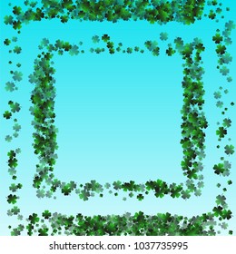Clover leaf vector is a confetti which consist of many isolated elements. Stylish and beautiful clover clover leaf vector. Can be used as poster, border, background, wallpaper, card and etc