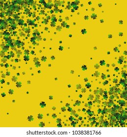 Clover leaf vector is a confetti which consist of many isolated elements. Stylish and beautiful clover clover leaf vector. Can be used as poster, border, background, wallpaper, card and etc