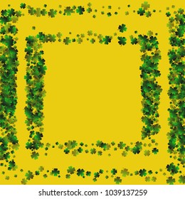 Clover leaf vector is a confetti which consist of many isolated elements. Stylish and beautiful clover clover leaf vector. Can be used as poster, border, background, wallpaper, card and etc