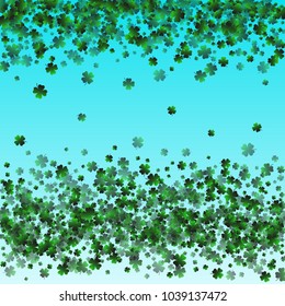 Clover leaf vector is a confetti which consist of many isolated elements. Stylish and beautiful clover clover leaf vector. Can be used as poster, border, background, wallpaper, card and etc