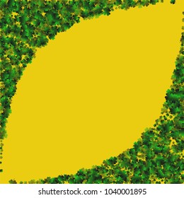 Clover leaf vector is a confetti which consist of many isolated elements. Stylish and beautiful clover clover leaf vector. Can be used as poster, border, background, wallpaper, card and etc