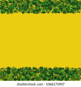 Clover leaf vector is a confetti which consist of many isolated elements. Stylish and beautiful clover clover leaf vector. Can be used as poster, border, background, wallpaper, card and etc