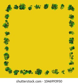 Clover leaf vector is a confetti which consist of many isolated elements. Stylish and beautiful clover clover leaf vector. Can be used as poster, border, background, wallpaper, card and etc