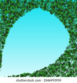 Clover leaf vector is a confetti which consist of many isolated elements. Stylish and beautiful clover clover leaf vector. Can be used as poster, border, background, wallpaper, card and etc