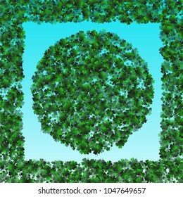 Clover leaf vector is a confetti which consist of many isolated elements. Stylish and beautiful clover clover leaf vector. Can be used as poster, border, background, wallpaper, card and etc