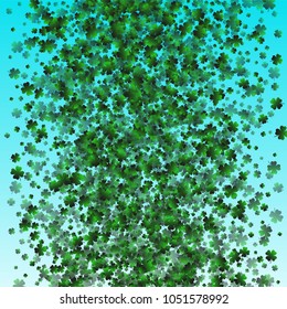 Clover leaf vector is a confetti which consist of many isolated elements. Stylish and beautiful clover clover leaf vector. Can be used as poster, border, background, wallpaper, card and etc