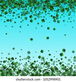 Clover leaf vector is a confetti which consist of many isolated elements. Stylish and beautiful clover clover leaf vector. Can be used as poster, border, background, wallpaper, card and etc