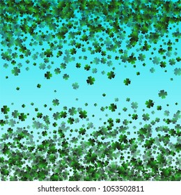 Clover leaf vector is a confetti which consist of many isolated elements. Stylish and beautiful clover clover leaf vector. Can be used as poster, border, background, wallpaper, card and etc