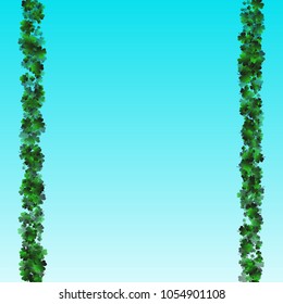 Clover leaf vector is a confetti which consist of many isolated elements. Stylish and beautiful clover clover leaf vector. Can be used as poster, border, background, wallpaper, card and etc