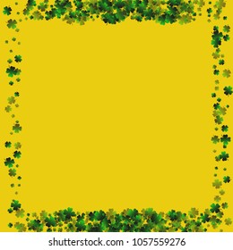 Clover leaf vector is a confetti which consist of many isolated elements. Stylish and beautiful clover clover leaf vector. Can be used as poster, border, background, wallpaper, card and etc