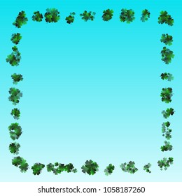 Clover leaf vector is a confetti which consist of many isolated elements. Stylish and beautiful clover clover leaf vector. Can be used as poster, border, background, wallpaper, card and etc