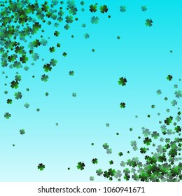 Clover leaf vector is a confetti which consist of many isolated elements. Stylish and beautiful clover clover leaf vector. Can be used as poster, border, background, wallpaper, card and etc