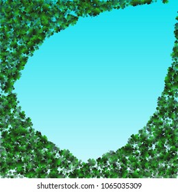 Clover leaf vector is a confetti which consist of many isolated elements. Stylish and beautiful clover clover leaf vector. Can be used as poster, border, background, wallpaper, card and etc