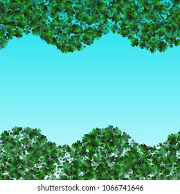 Clover leaf vector is a confetti which consist of many isolated elements. Stylish and beautiful clover clover leaf vector. Can be used as poster, border, background, wallpaper, card and etc