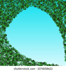 Clover leaf vector is a confetti which consist of many isolated elements. Stylish and beautiful clover clover leaf vector. Can be used as poster, border, background, wallpaper, card and etc