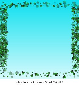 Clover leaf vector is a confetti which consist of many isolated elements. Stylish and beautiful clover clover leaf vector. Can be used as poster, border, background, wallpaper, card and etc