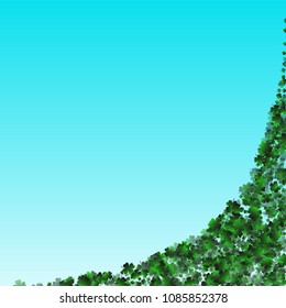 Clover leaf vector is a confetti which consist of many isolated elements. Stylish and beautiful clover clover leaf vector. Can be used as poster, border, background, wallpaper, card and etc