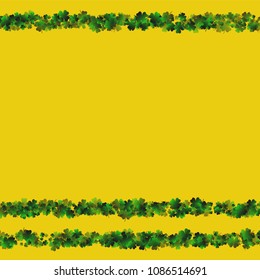 Clover leaf vector is a confetti which consist of many isolated elements. Stylish and beautiful clover clover leaf vector. Can be used as poster, border, background, wallpaper, card and etc