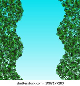 Clover leaf vector is a confetti which consist of many isolated elements. Stylish and beautiful clover clover leaf vector. Can be used as poster, border, background, wallpaper, card and etc