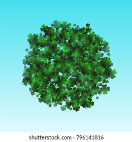 Clover leaf vector is a confetti which consist of many isolated elements. Stylish and beautiful clover clover leaf vector. Can be used as poster, border, background, wallpaper, card and etc