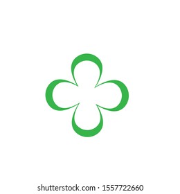 clover leaf vector icon illustration design template