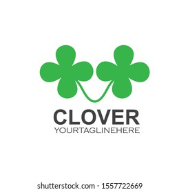clover leaf vector icon illustration design template