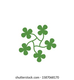 clover leaf vector icon illustration design template
