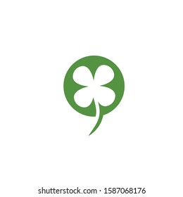 clover leaf vector icon illustration design template