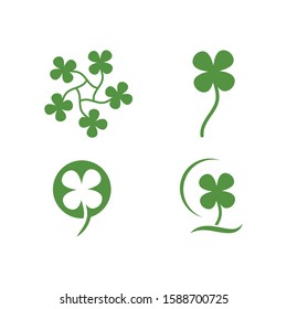 clover leaf vector icon illustration design template