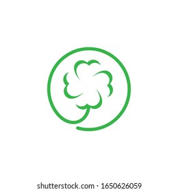 clover leaf vector icon illustration design template