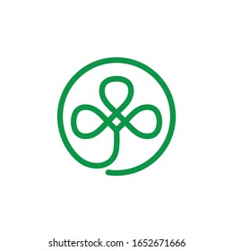 clover leaf vector icon illustration design template