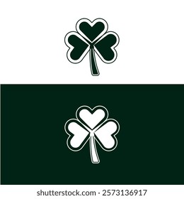 Clover Leaf Vector Icon logo