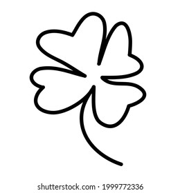 plantilla de diseño de icono de ilustración de vector de hoja de tracción con estilo de contorno dibujado a mano de garabato