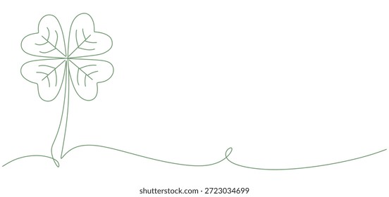 projeto de arte vetorial de folha de trevo para o dia de st patrick 