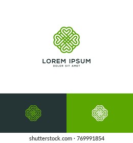 Clover Leaf Vector, Clover Logo Template Download